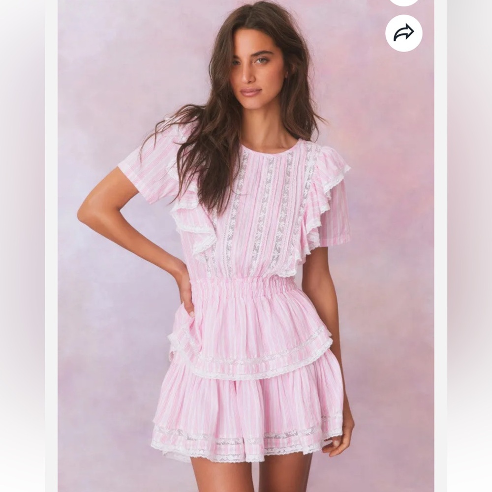 LoveShackFancy Natasha Dress in Captiva Stripe